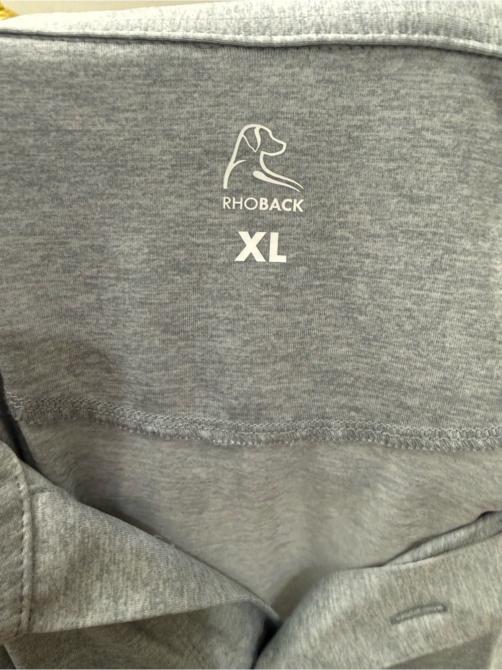 Rhoback Light Gray Men’s Polo Shirt - Classic Short Sleeve - Picture 6 of 6